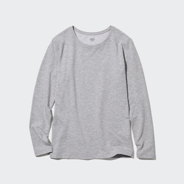 Heattech Cotton Crewneck T (Juda iliq, uzun qo'l)