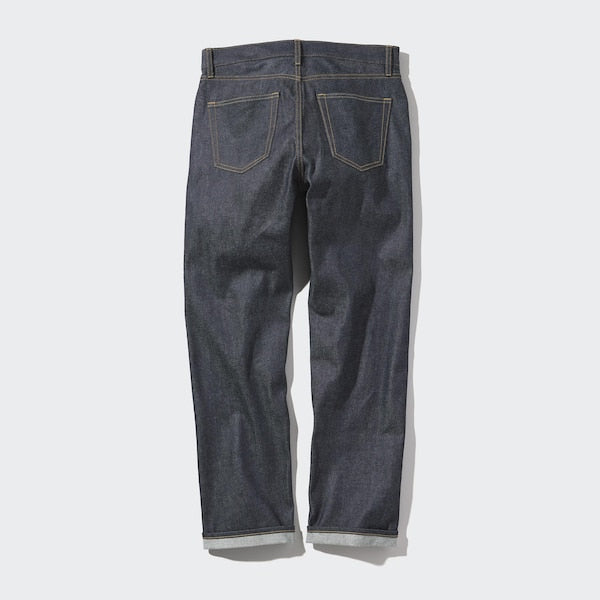 Selvedge oddiy mos keladigan to'g'ri jinsi (Uzunlik: 78.5 sm)