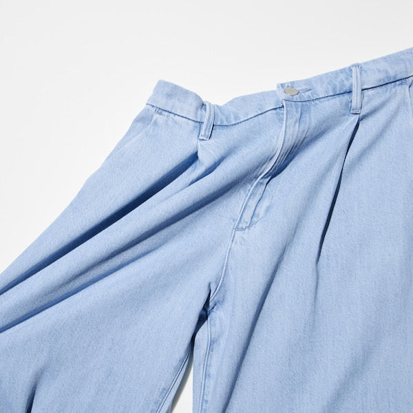 Drape Denim Tuck Pants (Standart uzunlik 72-74cm)